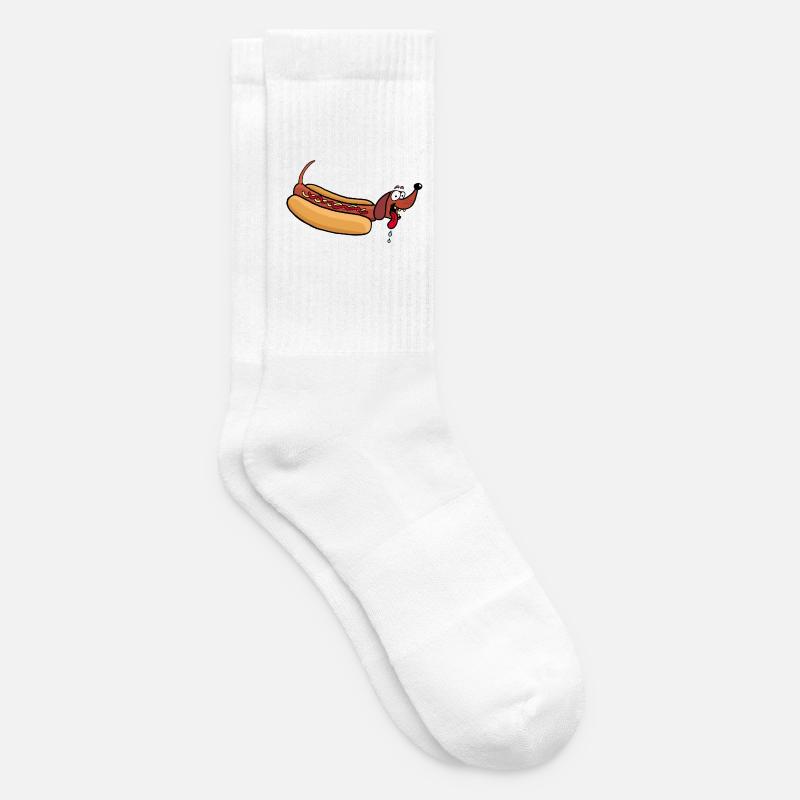 Chien chaud - Chaussettes de tennis - blanc