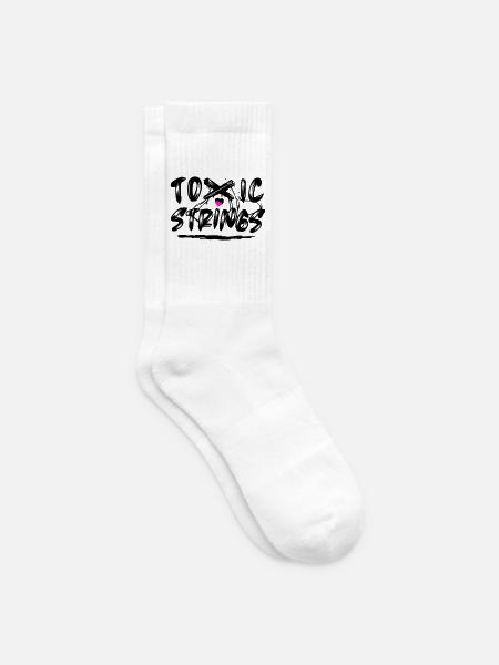 Toxic Strings 2 Colour - Tennis socks - white