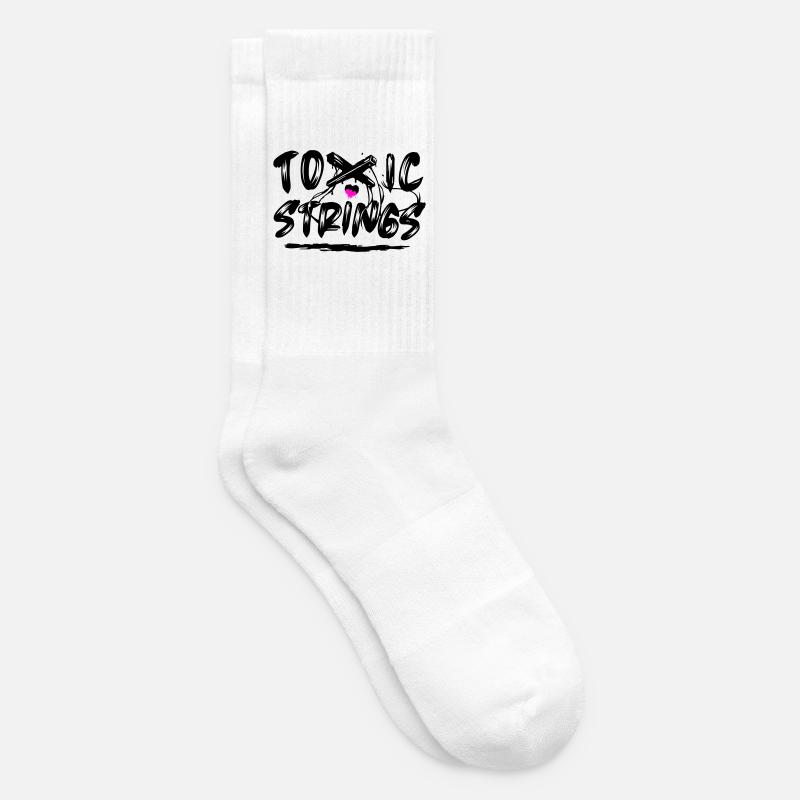 Toxic Strings 2 Farben - Tennissocken - Weiß