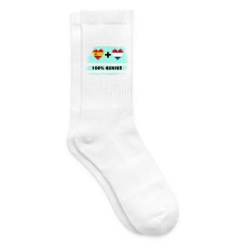 L’Espagne et la Hollande drasent 100% génie - Chaussettes de tennis - blanc - Droite