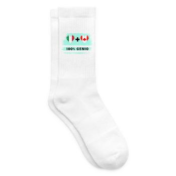 Italie et Canada 100% drapeau de génie - Chaussettes de tennis - blanc - Droite