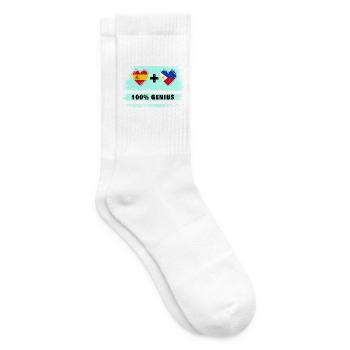 Spain and the Philippines flag 100% genius - Tennis socks - white - Right