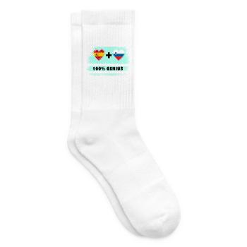 L’Espagne et la Slovénie 100% drapeau génie - Chaussettes de tennis - blanc - Droite