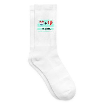 Danemark et Pays-Bas 100% Genius flag - Chaussettes de tennis - blanc - Droite