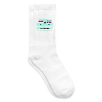Costa Rica und Niederlande 100% Genius Flagge - Tennissocken - Weiß - Rechts