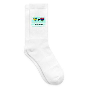 Gambie et Suède 100% Parfait / Cadeau - Chaussettes de tennis - blanc - Droite