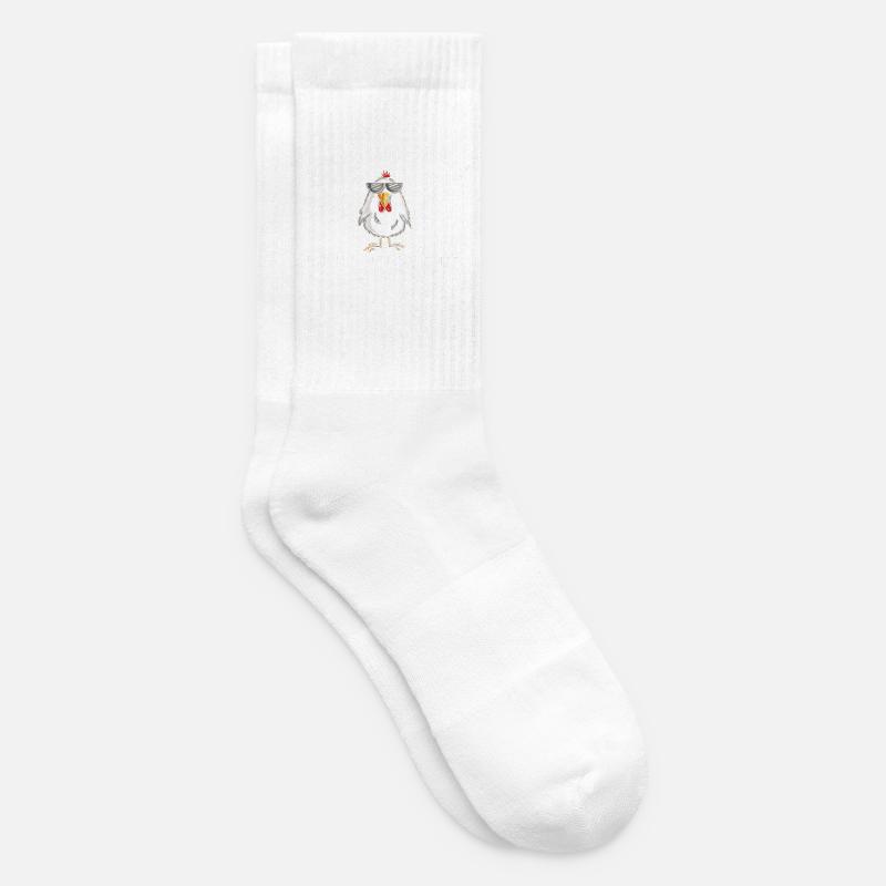 i will hendl this! Spruch Hahn, Hühner - Tennissocken - Weiß