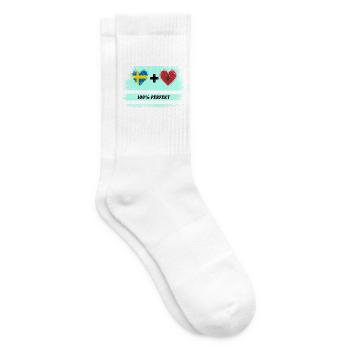 Maroc et Suède 100% Parfait / Cadeau - Chaussettes de tennis - blanc - Droite