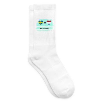 Netherlands and Sweden 100% Perfect / Gift - Tennis socks - white - Right