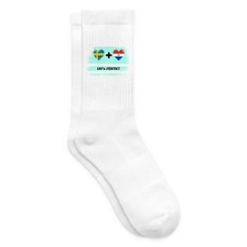 Paraguay et Suède 100% Parfait / Cadeau - Chaussettes de tennis - blanc - Droite