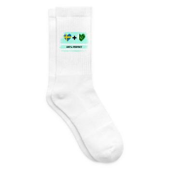 Pakistan et Suède 100% Parfait / Cadeau - Chaussettes de tennis - blanc - Droite