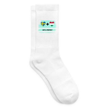 Hungary and Sweden 100% Perfect / Gift - Tennis socks - white - Right