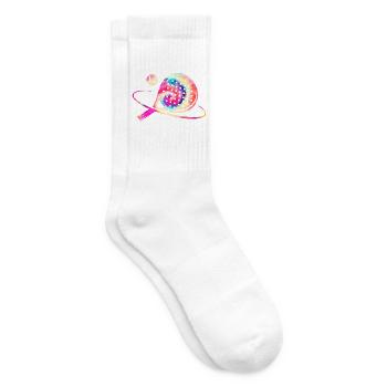 Padel Tennis Colorful - Tennis socks - white - Right