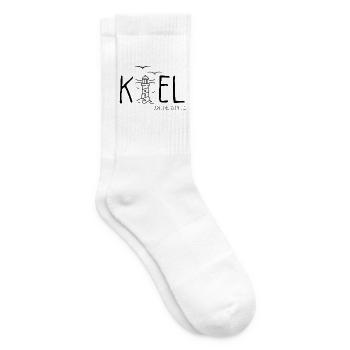 Kiel - Ostsee - Segeln - Tennissocken - Weiß - Rechts