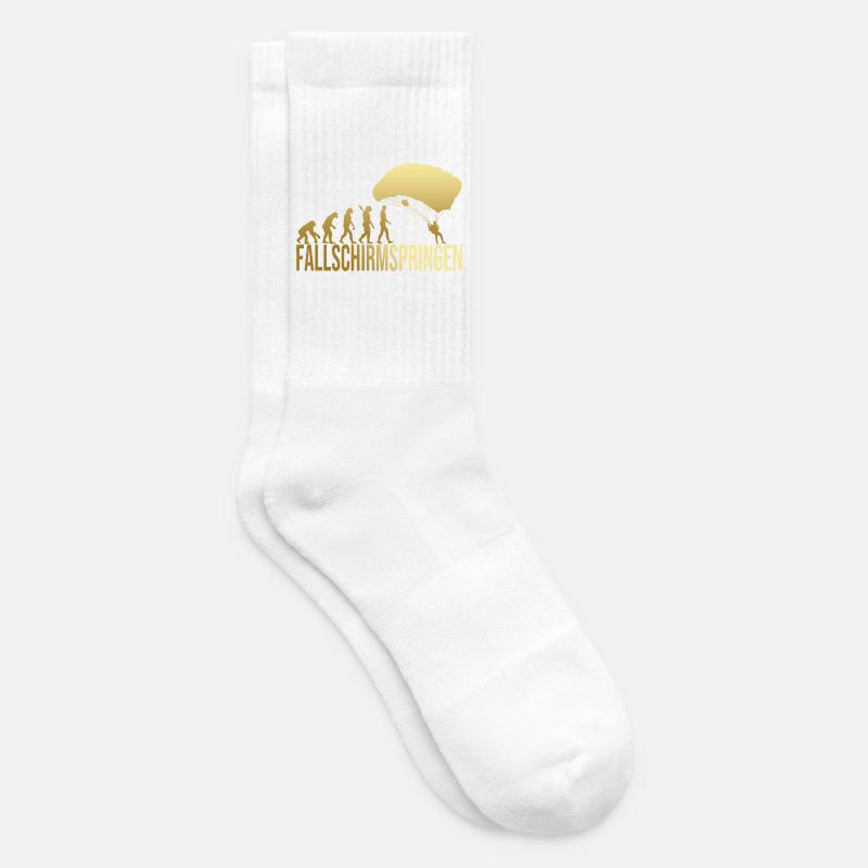Evolution Fallschirmspringen - Tennissocken - Weiß