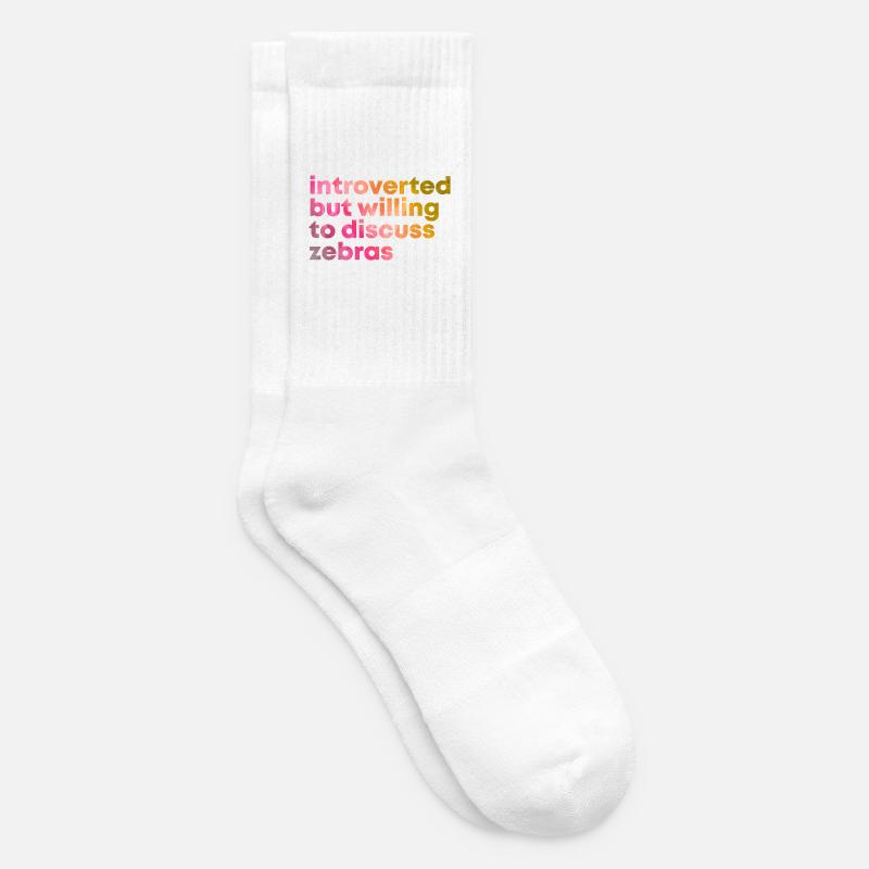 Zebra - Tennissocken - Weiß