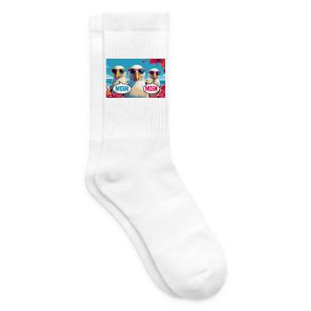 Moin Moin Möwen - Tennissocken - Weiß - Rechts