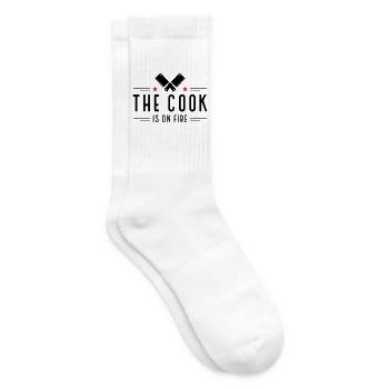 Fun gifts for men who love to cook - Tennis socks - white - Right