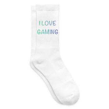I Love Gaming  - Tennissocken - Weiß - Rechts