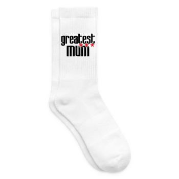 Best Mom - Mother's Day - Tennis socks - white - Right