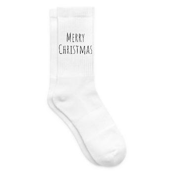 Merry christmas minimalistic tasse - Tennissocken - Weiß - Rechts