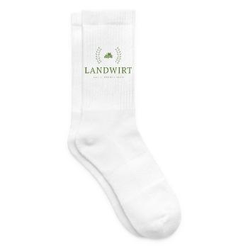 Landwirt Leidenschaft Emblem - Tennissocken - Weiß - Rechts