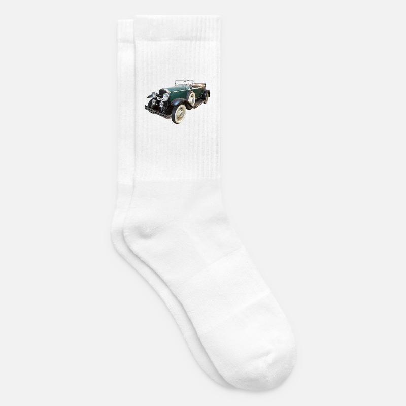 Historic Car - Tennis socks - white