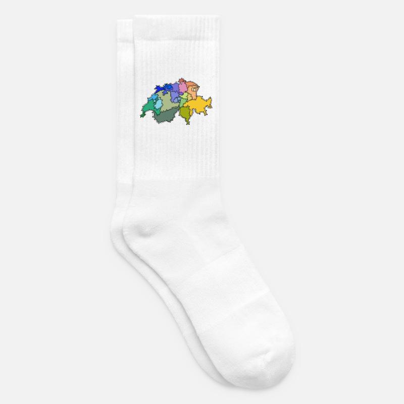 Die Schweiz - Tennissocken - Weiß