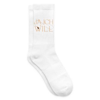 Ja ich will, Angelhaken Illustration. - Tennissocken - Weiß - Rechts