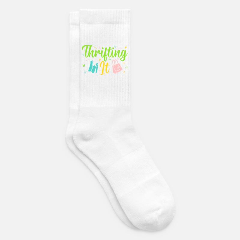 Thrift Shopper Thrifting It Thrift Store - Tennissocken - Weiß