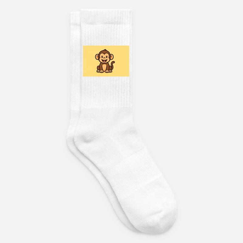 Singe - Chaussettes de tennis - blanc