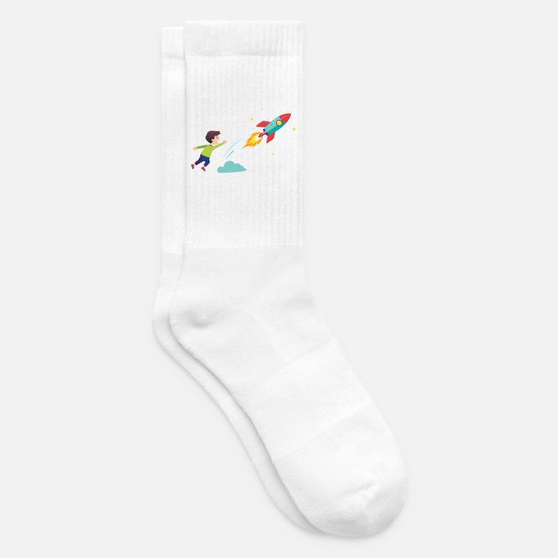 Kid Rocket Launch Abenteuer - Tennissocken - Weiß