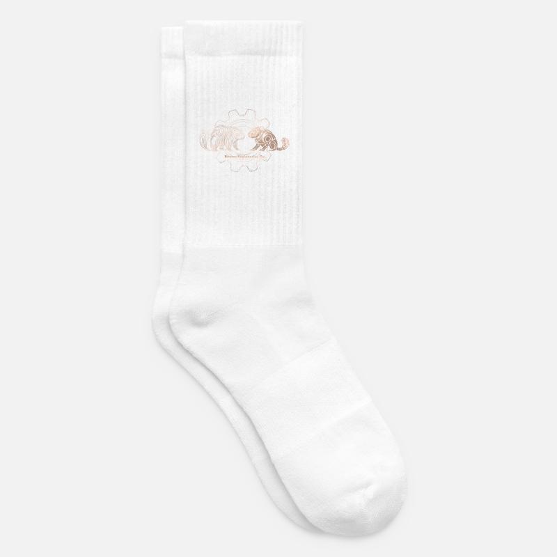 Timberborn – Beaver Engineering Co. - Tennissocken - Weiß