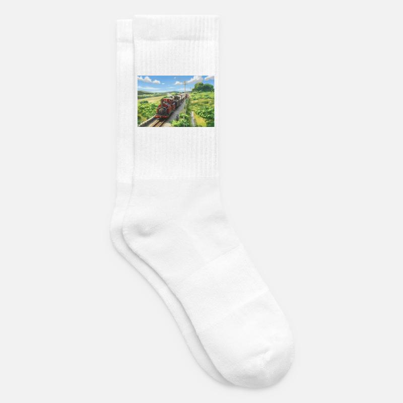 Dduallt Double Header - Tennis socks - white