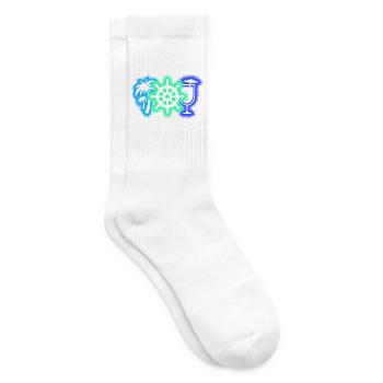 Kreuzfahrt Kreuzfahrtschiff Kreuzfahrer - Tennissocken - Weiß - Rechts