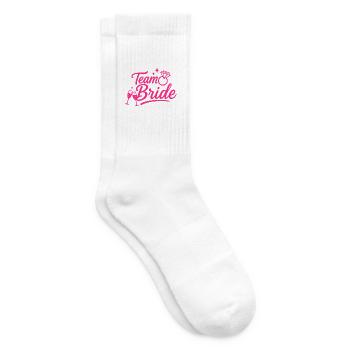 Team Braut Pink Diamond - Tennissocken - Weiß - Rechts