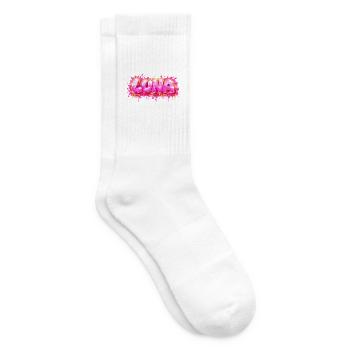 LUNA GRAFFITI NAME FOR PERFECT GIFT PRINTABLE - Tennis socks - white - Right
