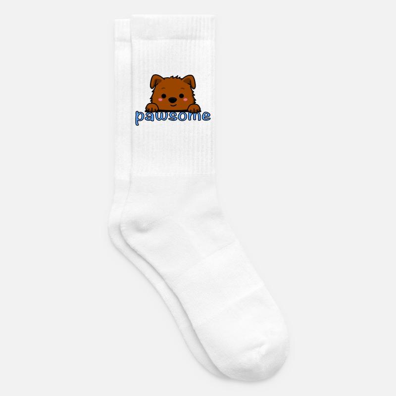 Pawsome! - Tennis socks - white