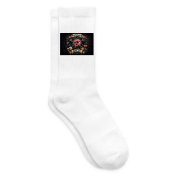 Psychologie anxieuse Cerveau de dessin animé - Chaussettes de tennis - blanc - Droite