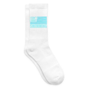 I Can't I Have Swimming Lustig Schwimmer Ausrede - Tennissocken - Weiß - Rechts