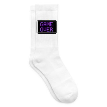 Game Over Shield Rétro Gamer - Chaussettes de tennis - blanc - Droite