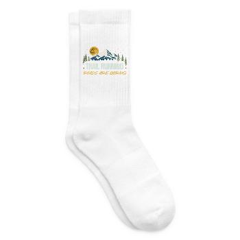 Trailrunning – Straßen sind langweilig - Tennissocken - Weiß - Rechts