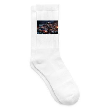 Bouffon danse - Chaussettes de tennis - blanc - Droite