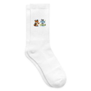 Ich rocke die 1. Klasse Fuchs - Tennissocken - Weiß - Rechts