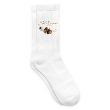 Antidepressive Hundeherzen Design - Tennissocken - Weiß - Rechts