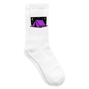 Graphique étoile de tente de camping - Chaussettes de tennis - blanc - Droite