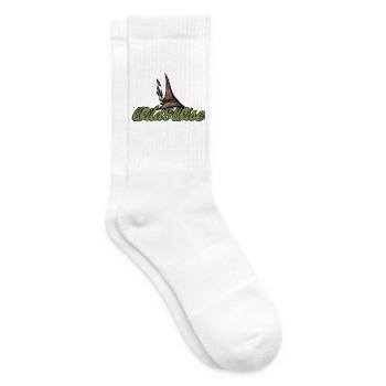 Wild & Wise Nature Wappen - Tennissocken - Weiß - Rechts