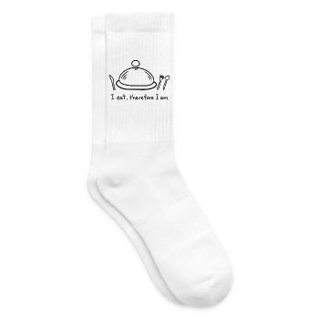 Ich esse, also bin ich - Tennissocken - Weiß - Rechts