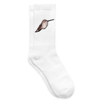 Kolibri im Abendlicht - Tennissocken - Weiß - Rechts
