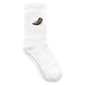 Goldener Hornschmuck - Tennissocken - Weiß - Rechts